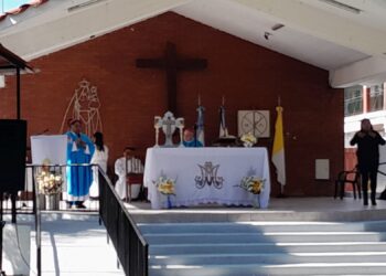 SE CELEBRÓ LA MISA POR LA PAZ Y LA JUSTICIA EN EL SANTUARIO DE RIO BLANCO