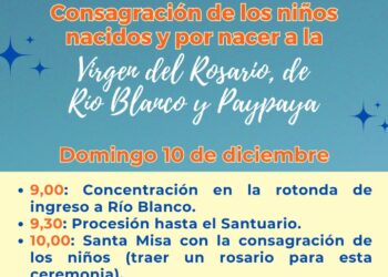 CONSAGRACIÓN DE LOS NIÑOS NACIDOS Y POR NACER