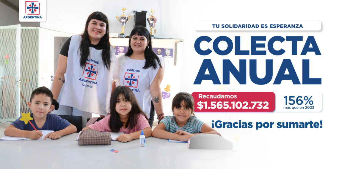 Cáritas recaudó más de 1.500 millones en su Colecta Anual
