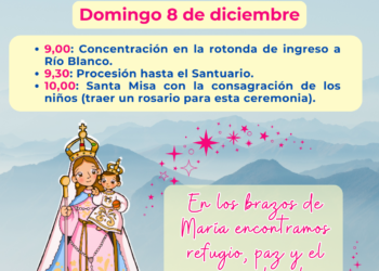 CONSAGRACIÓN DE LOS NIÑOS NACIDOS Y POR NACER A LA VIRGEN DEL ROSARIO, DE RÍO BLANCO Y PAYPAYA