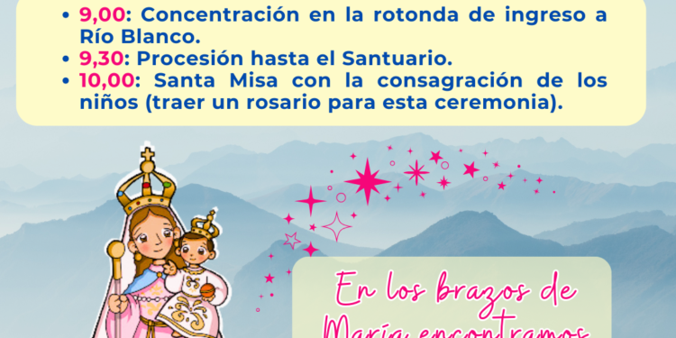 CONSAGRACIÓN DE LOS NIÑOS NACIDOS Y POR NACER A LA VIRGEN DEL ROSARIO, DE RÍO BLANCO Y PAYPAYA